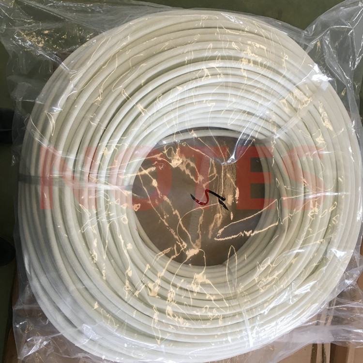白色硅胶玻璃纤维管1.5KV绝缘耐高温电线套管阻燃耐自熄管定纹管