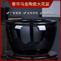 Ukraine glazed ceramic pot large courtyard fish cylinder in large cylinder of fish pot