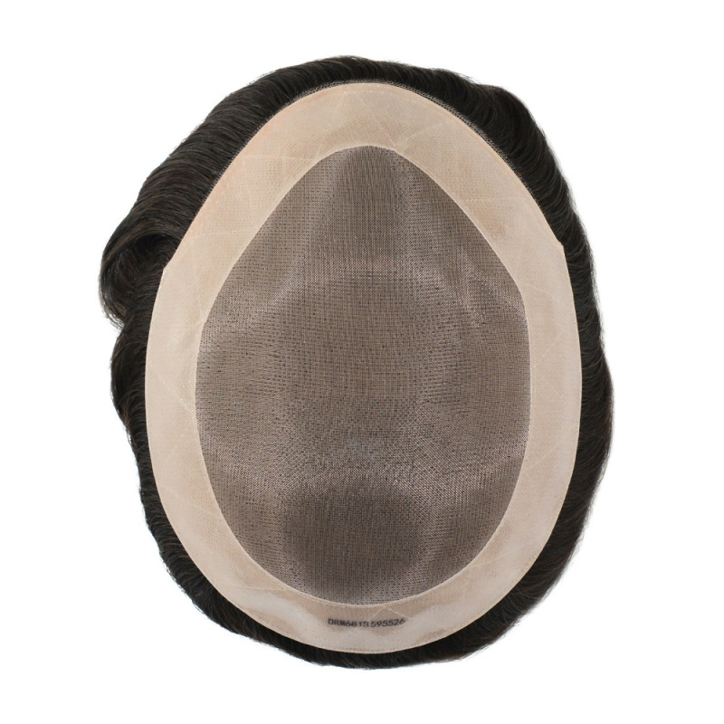 Men's Real Hair Wigs Are a Cross-Border Hit. Toupee Hair Pieces Are Mono, Sturdy and Breathable, Made in Qingdao Factory Men's Real Hair Wigs Are a Cross-Border Hit. Toupee Hair Pieces Are Mono, Sturdy and Breathable, Made in Qingdao Factory