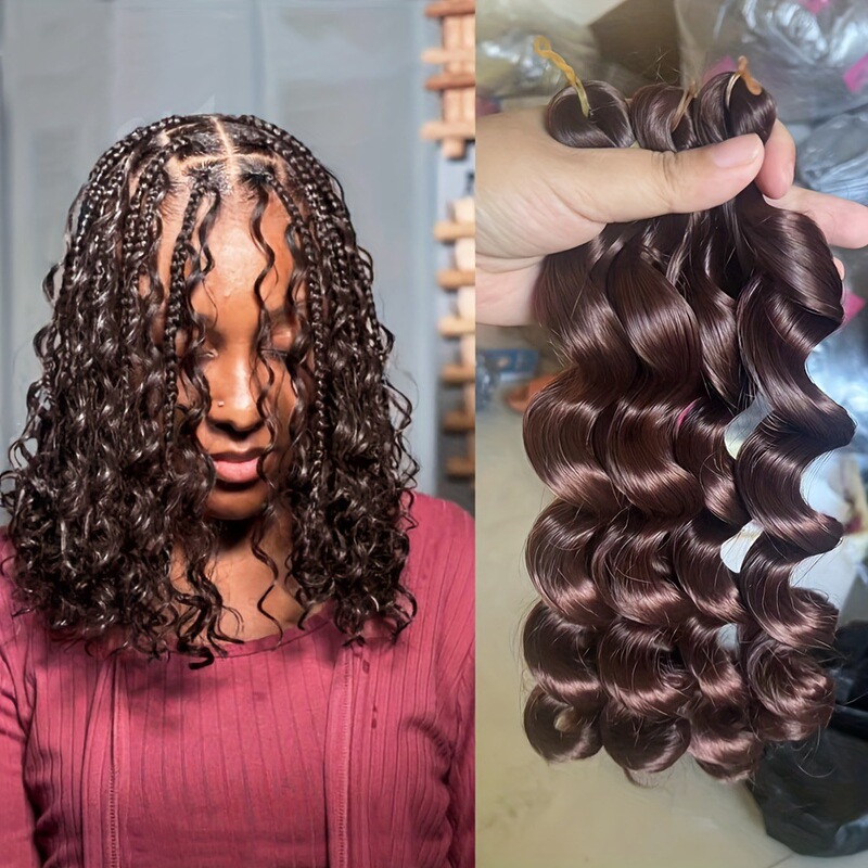 Black Hair Extensions Spiral Curl Crochet Hair Extensions Synthetic Fiber Wig African Small Curly Short Wig