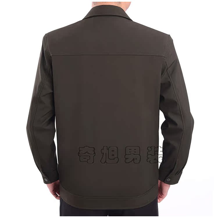 Áo khoác nam trung niên áo khoác nam mùa thu và mùa đông nam trung niên mùa xuân và mùa thu áo khoác nam giản dị áo khoác áo khoác form rộng