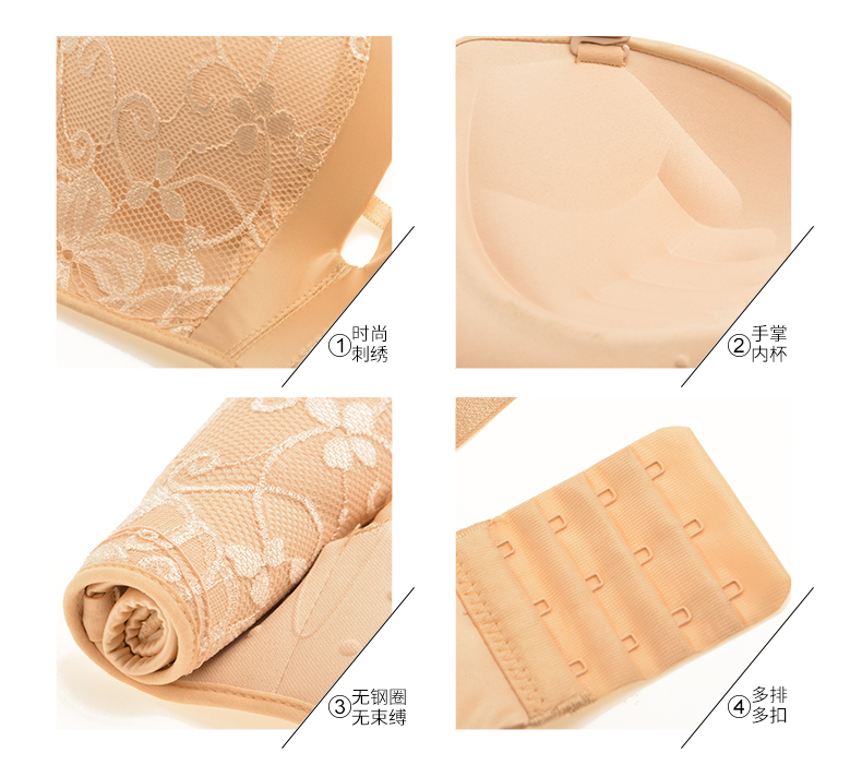 Đồ lót quây, phụ nữ tụ tập, không có vòng thép, chống trượt, quấn ngực, ngực, chống chói, chống sáng, áo ngực, áo ngực vô hình ao lot quay