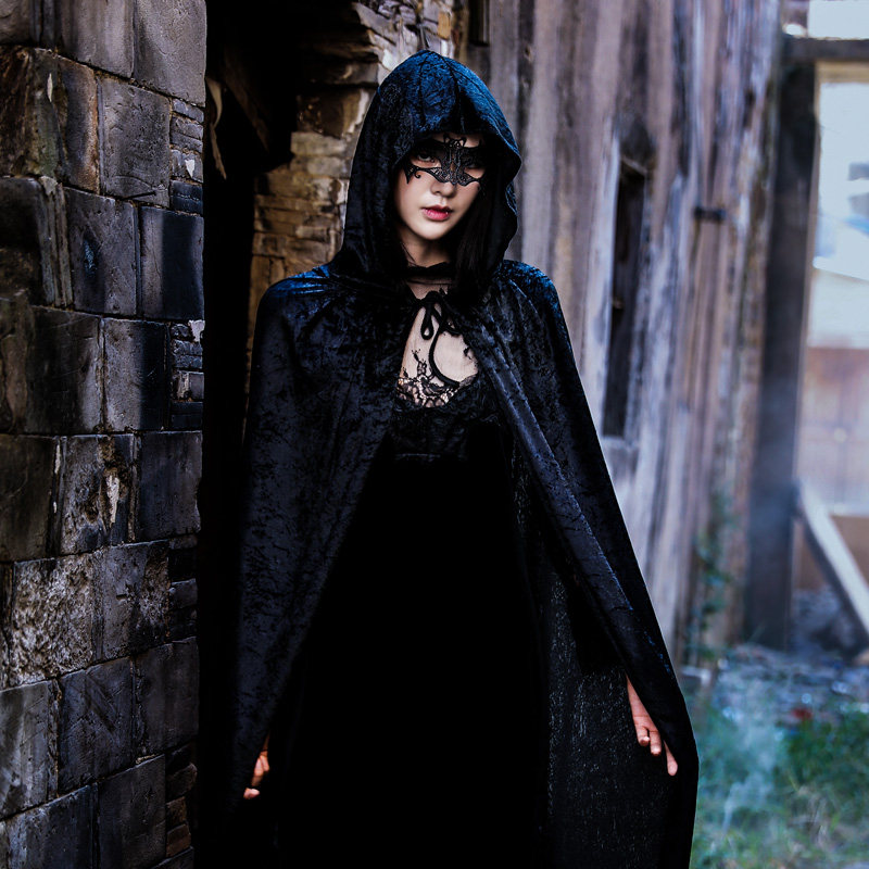 Halloween costumes, adult women's capes, performance costumes, male wizard robes, vampire clothes, death witch cloaks