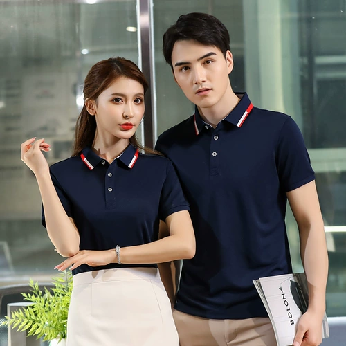 Летняя футболка polo для работы, летняя одежда, короткий рукав, делается под заказ