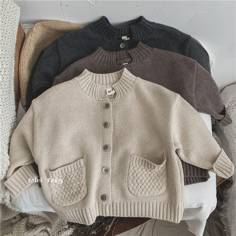Anger push type Zhang ~ Han Edition children put their sweater sweater boys and girls dress retro knife sweater in autumn and winter