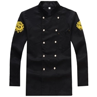 Двойной дракон с длинными рукавами черный топ