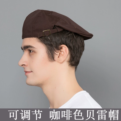 Шеф -повар отеля Breda Шляпа мужчина западный ресторан западный ресторан работающая шляпа для питания кухонная шляпа женская кухня масла цветок цветочный шляпа