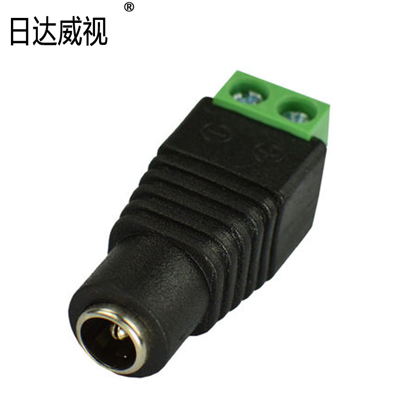 DC female plug monitoring power connector welding-free 12V24V security weak current DC camera female plug