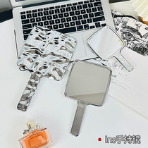 Handheld makeup mirror student princess mirror portable makeup mirror high-definition beauty salon dedicated high-end ins style
