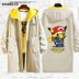 Jacket Elf Bảo Giấc mơ Elf Pikachu Thám Co-hoạt hình Jacket Quần áo Couple nam Và nữ áo gió 