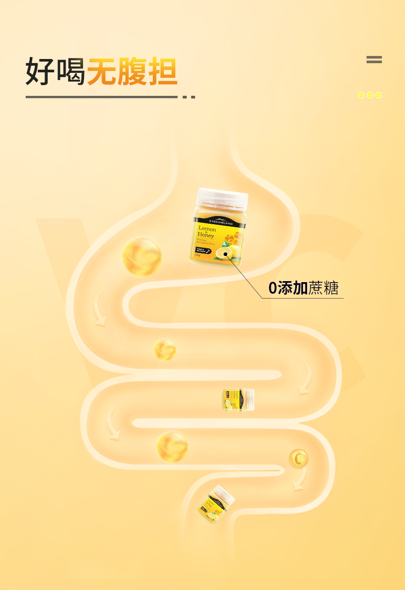 临期清仓 新西兰进口 新溪岛 柠檬蜂蜜 250g 图5