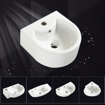 Wall-type wash basin toilet washbasin hanging basin balcony ceramic triangle basin hanging wash basin small sink