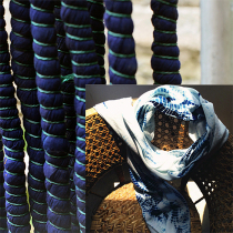 Semi-finished products of tie-dyed cloth Yunnan Dali Bai pure handmade DIY flower learning materials teaching process Display cloth