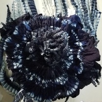 Yunnan tie-dyeing technology teaching materials semi-finished learning sewing materials hand-made teaching display Product disassembly tutorial