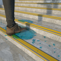 Stairs Anti-slip strips Self-adhesive PVC Steps with outdoor tile Tiles Closed edge press strips outdoor waterproof tread boards