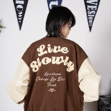 Ретро бейсбольная форма, куртка для влюбленных, в американском стиле, с вышивкой, оверсайз