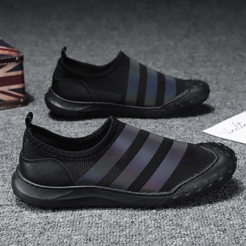 Spring Men's Shoes Trends 100 Hitch Men Casual Shoes Breathable Mesh Flour Bean Bean Shoes A Foot foot Lazy Shoes Working Shoes