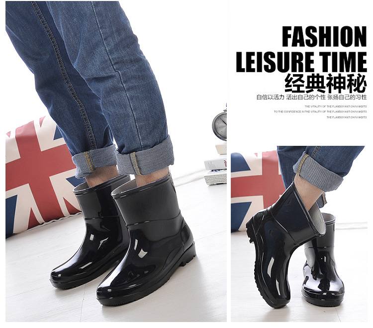 Chaussures - bottes caoutchouc homme pour printemps - semelle tendon - Ref 970712 Image 16