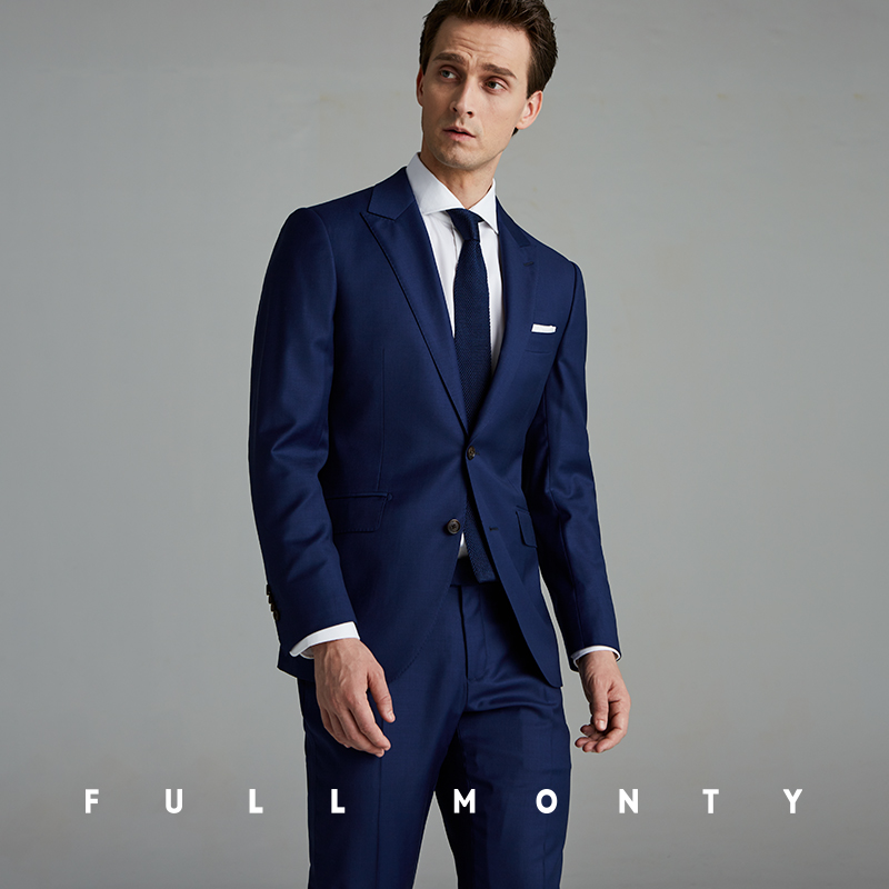 Full Monty nam Treasure xanh len tinh khiết Suit ăn mặc Edling kinh doanh chuyên nghiệp ăn mặc Suit