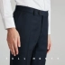 FULL MONTY màu xanh hải quân cổ điển len kinh doanh quần nam mỏng phù hợp với quần phù hợp với quần áo suit nam Suit phù hợp