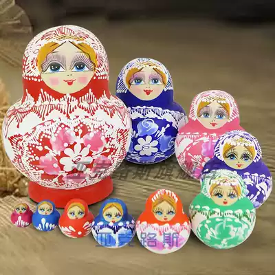 Yaklus hand-painted business gift birthday gift Basswood brand Matryoshka 10 layers 1074