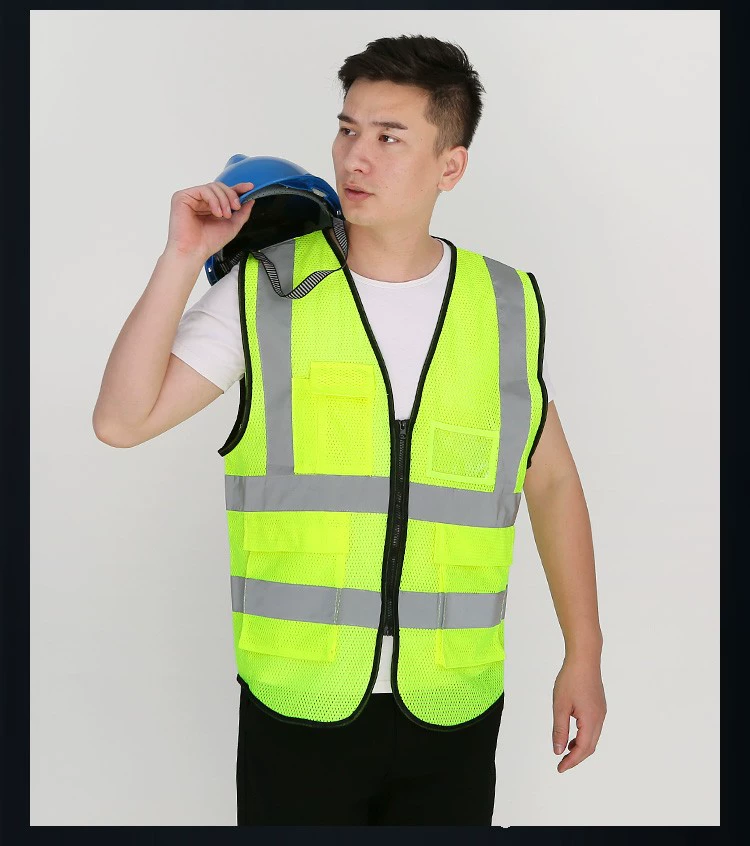 Jiahu xe phản quang vest vest an toàn quần áo kiểm tra hàng năm xe phản quang vest vest siêu sáng kiến ​​trúc phản quang quần áo quần bảo hộ túi hộp vải pangrim 