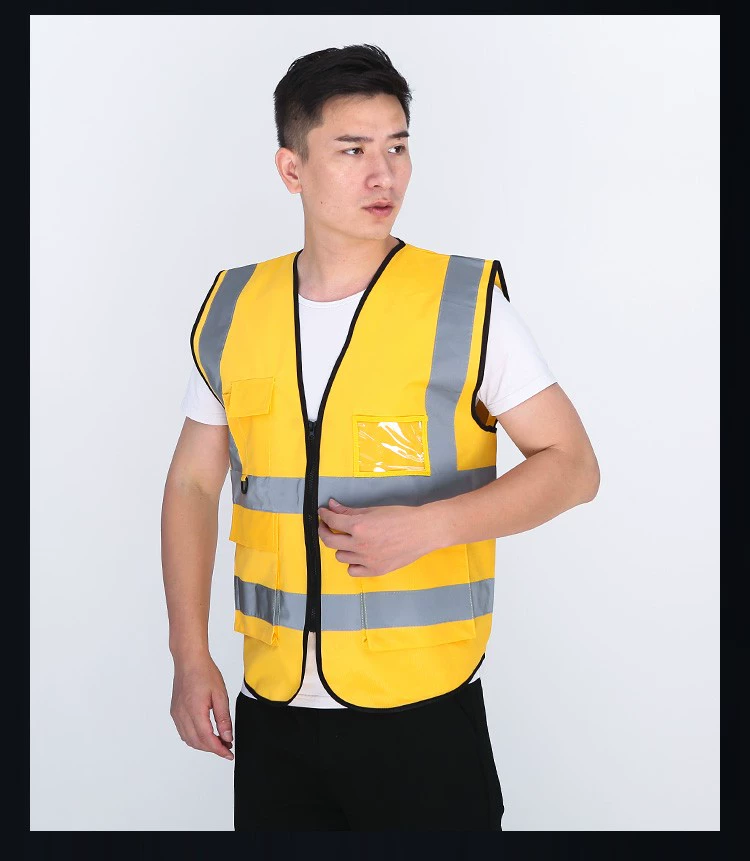 Jiahu xe phản quang vest vest an toàn quần áo kiểm tra hàng năm xe phản quang vest vest siêu sáng kiến ​​trúc phản quang quần áo quần bảo hộ túi hộp vải pangrim 