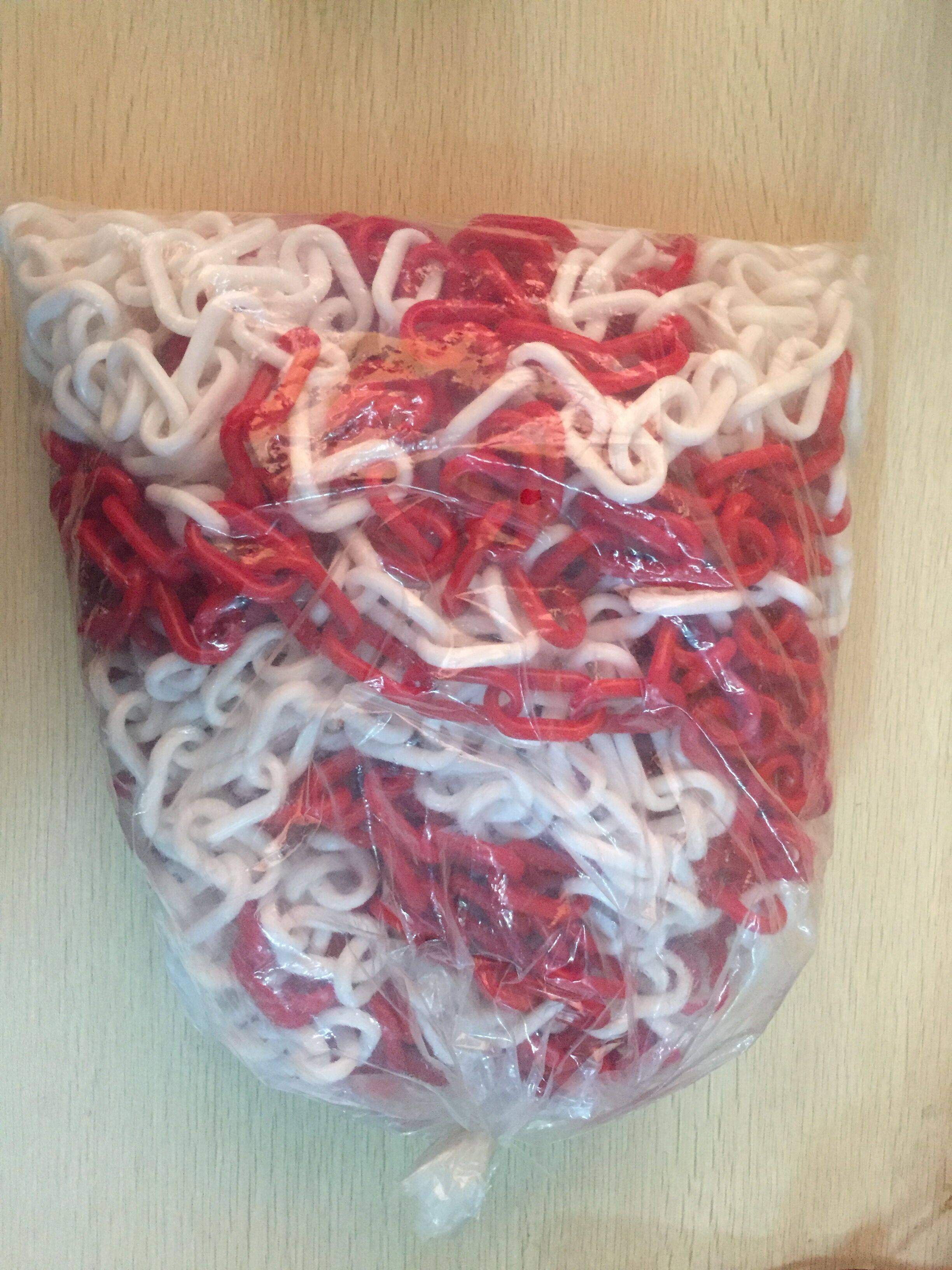 Warning Protective Plastic Chain Road Cone Chain Isolation Barricade Cone Ice Cream Cylinder Forbidden Parking Chain 3 Yuan 1 m