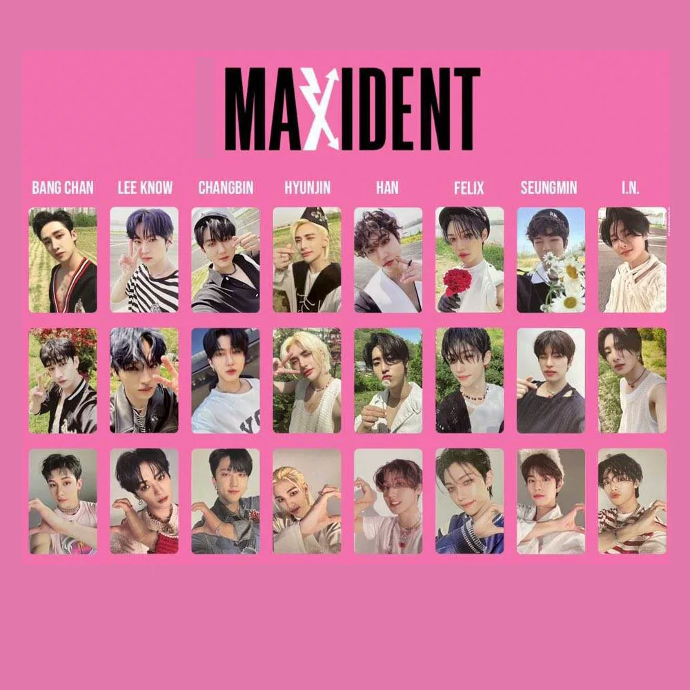 Альбом Stray Kids Maxident, маленькие карточки SKZ, нектеп карточки postcard Hyunjin