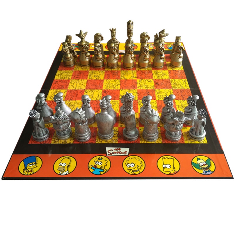 The Simpsons family chess classic collection of ornaments cartoon doll board game to give children a gift to students