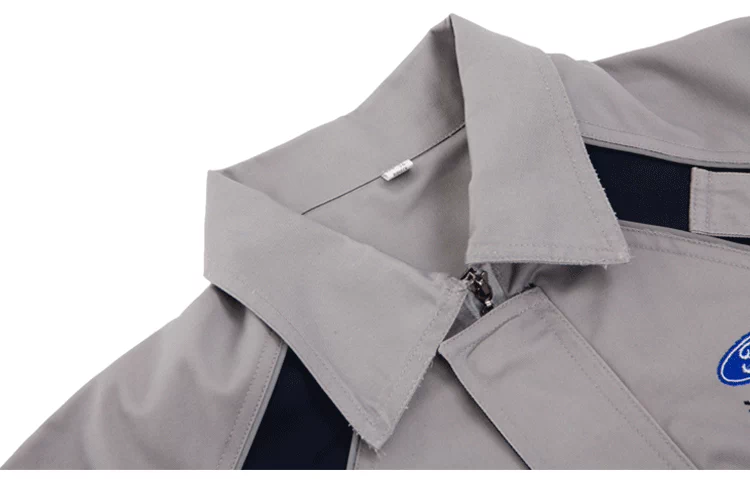 Mùa thu và mùa đông Ford overalls cửa hàng 4S dụng cụ dài tay phù hợp với dịch vụ bảo hiểm lao động nam sửa chữa tự động sửa chữa máy sau bán hàng quần áo tùy chỉnh