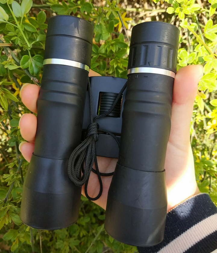 Huaxiang 12X32 ống nhòm buổi hòa nhạc độ nét cao đôi phim màu xanh lá cây lung linh không nhìn thấy ban đêm ngoài trời - Kính viễn vọng / Kính / Kính ngoài trời giá ống nhòm