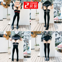 Stockings stockings womens tide street autumn and winter Japanese high-end socks knee pads thighs knee socks women