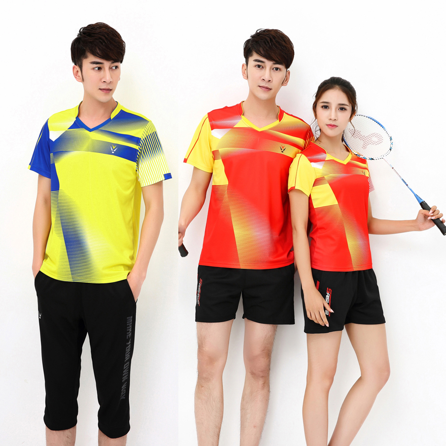 Short sleeves 50% PANTS TABLE TENNIS SUIT SUIT MEN AND WOMEN'S BADMINTON TRAINING COMPETITION SPORTSWEAR SPEED DRY BREATHABLE VOLLEYBALL CONSERVED