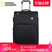 National Geographic trolley case 20 Oxford cloth suitcase Boarding suitcase Suitcase Universal wheel soft case Study abroad 24 inches