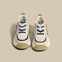 Hong Kong NKAJ Womens Shoes Thick Soled Forrest Gump Shoes 2023 Autumn and Winter New Womens Versatile Casual Sports Shoes Waffle Shoes Trendy