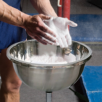 Aidong sports rhythmic gymnastics ball training magnesium powder rack adjustable height stainless steel container basin base bracket