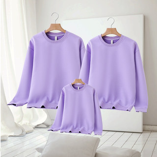 Casual mother-daughter wear, parent-child wear, family of three sweatshirts