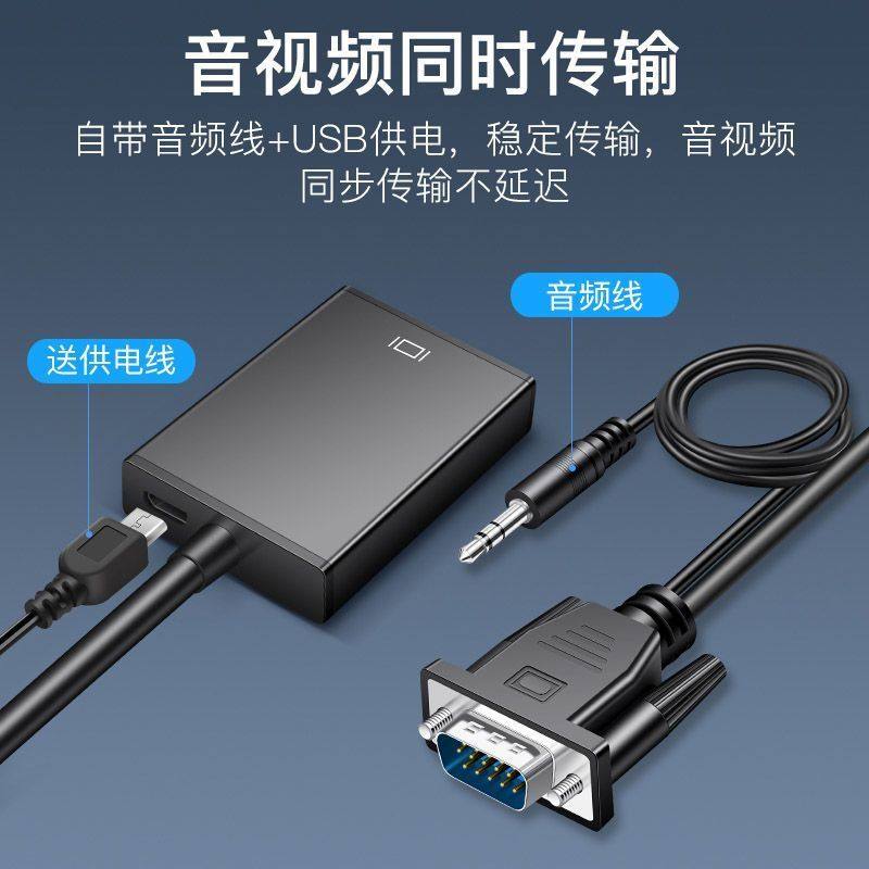 Vga to HDMI Adapter with Audio Vga Male to HDMI Female Computer Monitor Tv Converter