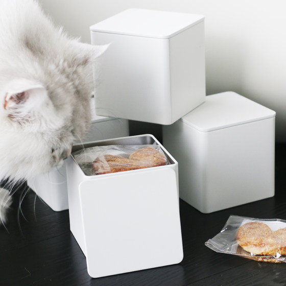 白色马口铁盒包装盒 爱心酥曲奇饼干巧克力伴手甜品点心铁罐盒