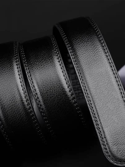 Katile Crocodile Headless Belt Herren echtes Leder ohne Kopf, Kuhspannen automatische Schnalle für Herrengürtel ohne schäbende Lederpure Gürtelstreifen