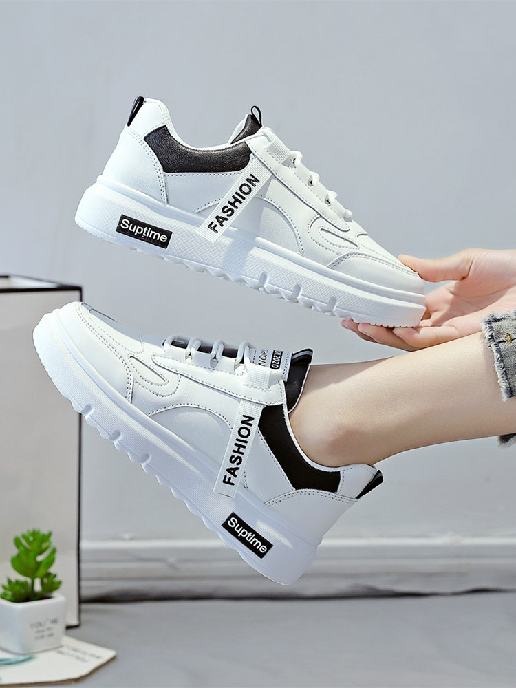 2025 New Autumn Versatile White Sneakers for Women, Casual Sports Shoes, Women's Sneakers, Trendy Spring and Autumn Niche Shoes