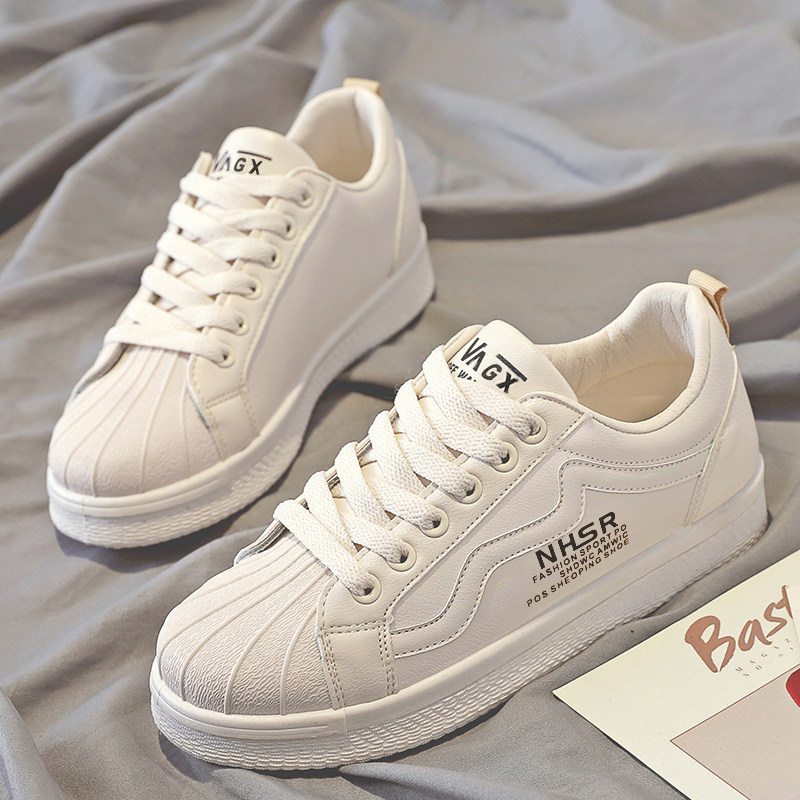 Shell-Toe White Sneakers for Women, 2025 Spring New Trendy Versatile Student Sneakers, Sports Casual Shoes, Women's Shoes, Single Shoes