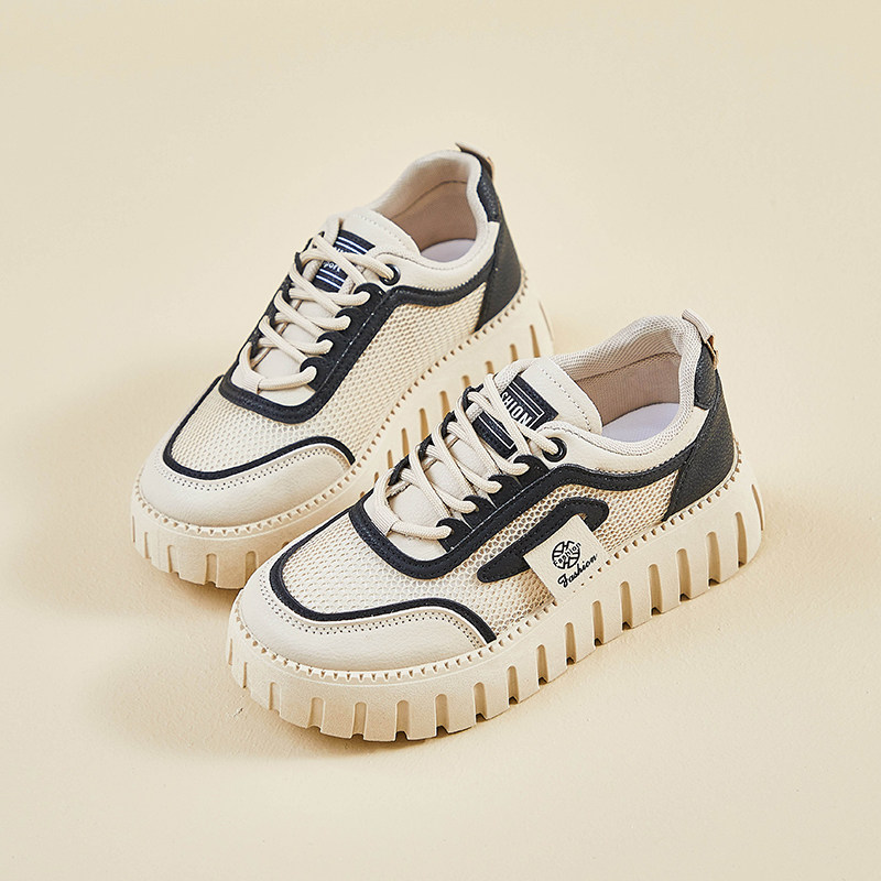 2025 Summer New Soft-Soled Shoes, Comfortable Mesh Shoes, Breathable Thin Dad Shoes, Sneakers, Casual Board Shoes, Women's Shoes