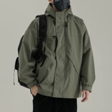 Демисезонная дорожная ветрозащитная водоотталкивающая куртка с капюшоном, оверсайз