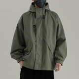 Демисезонная дорожная ветрозащитная водоотталкивающая куртка с капюшоном, оверсайз