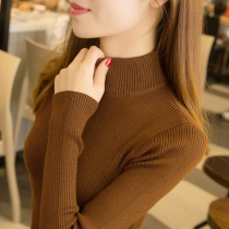 Turtleneck Sweater Womens base shirt 2021 Autumn and Winter New Interior Slim Top Joker Sweater Knit