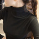 Turtleneck sweater women's bottoming shirt 2023 autumn and winter new versatile top with long-sleeved slim tight knitted sweater