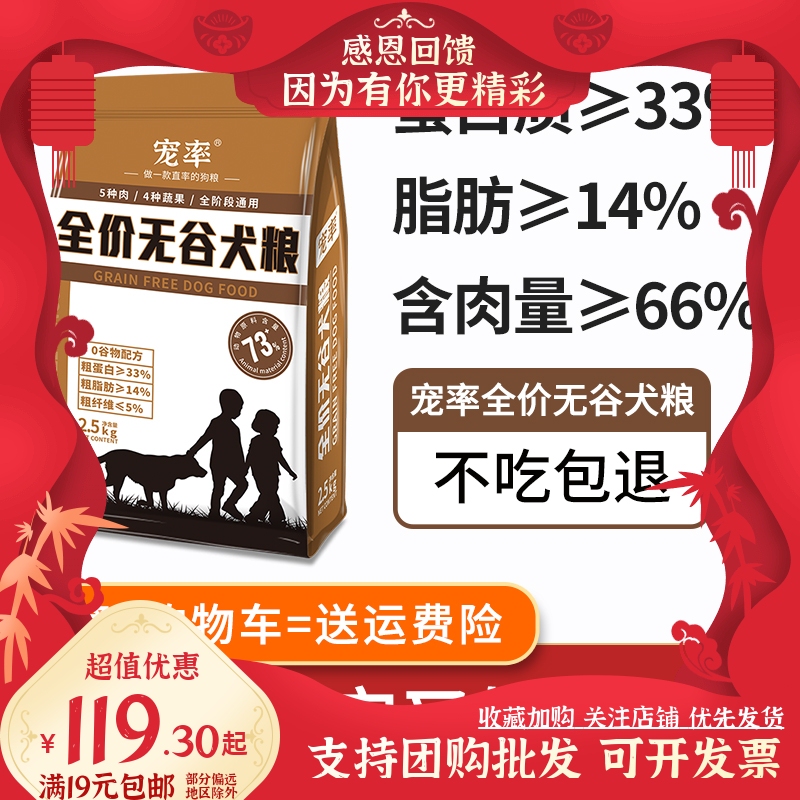 Grain-Free Dog Food for Golden Retrievers, Labradors, French Bulldogs, Shiba Inus, Malinois, Border Collies, Poodles, Pomeranians, and Adult and Puppy Dogs