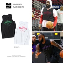 James training vest man Owen Curry Durant George warm-up sleeveless waistless shoulder quick-dry loose basketball suit